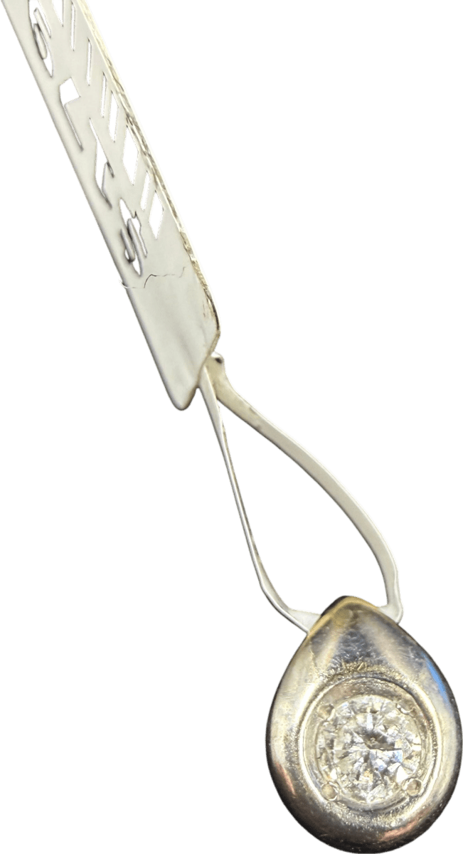 9ct White Gold Diamond Pendant 0.7gms - Mega Cash Sydney