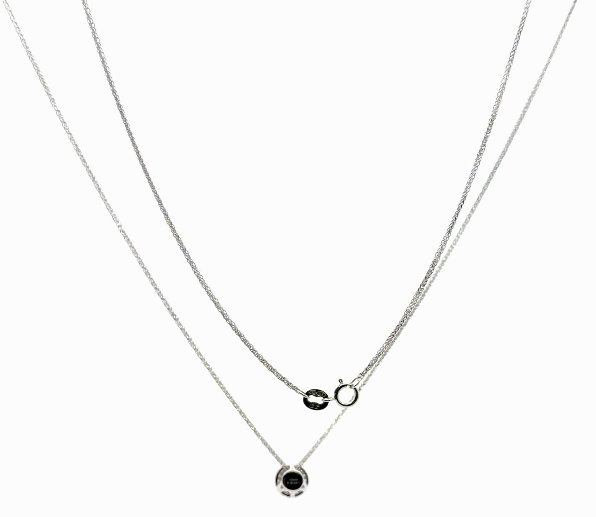 9ct White Gold Lab Grown Diamond Halo Pendant Necklace - Mega Cash Sydney