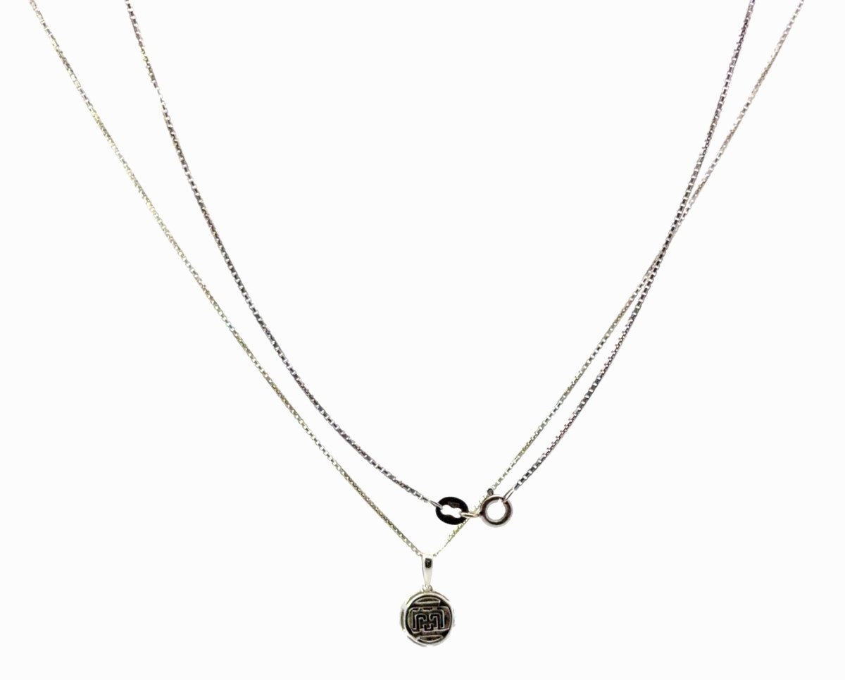 9ct White Gold Round Diamond Cluster Pendant Necklace - Mega Cash Sydney