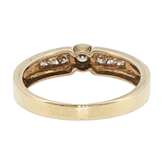 9ct Yellow Gold Bezel-Set Diamond Multistone Ring - Mega Cash Sydney