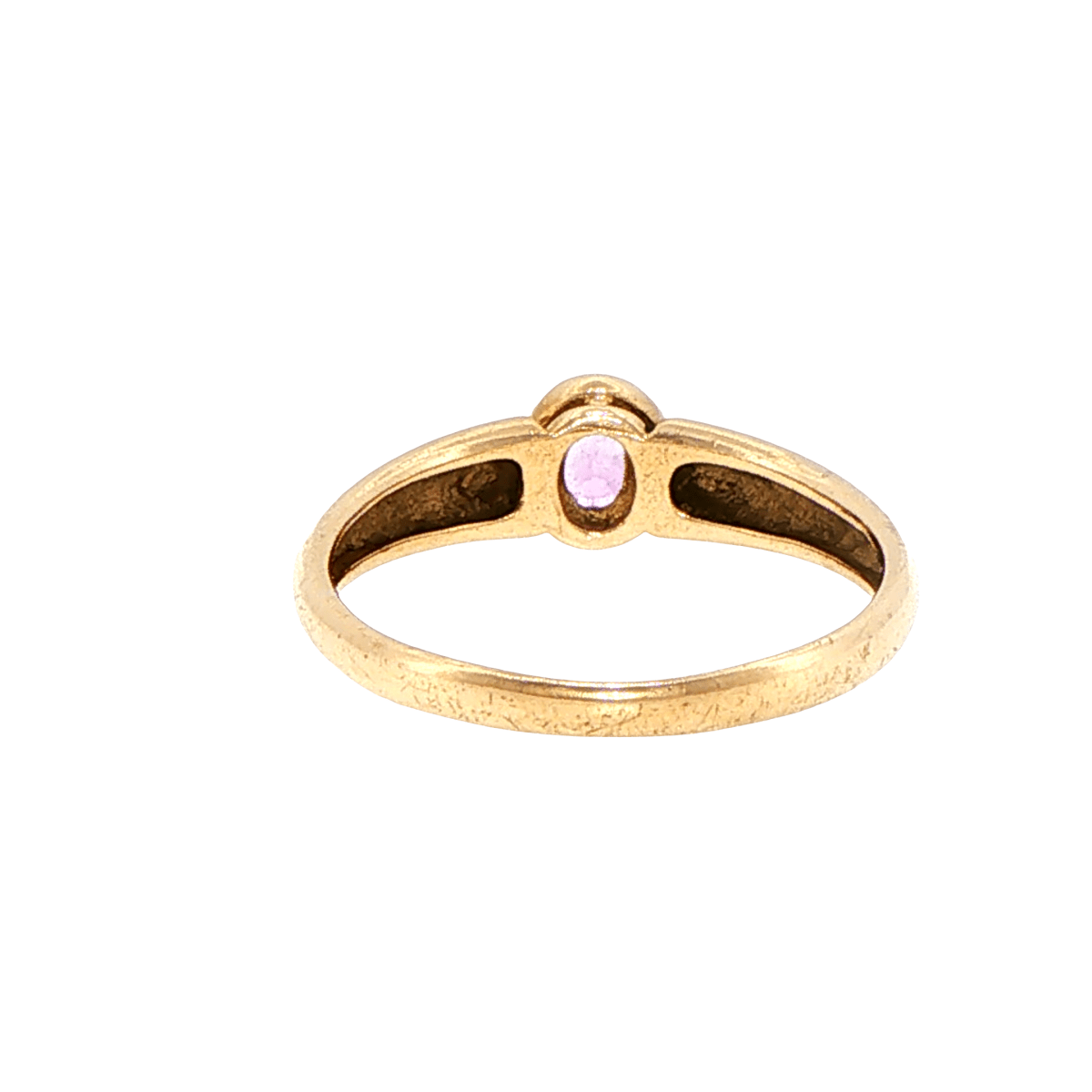 9ct Yellow Gold Bezel-Set Oval Solitaire Ring - Mega Cash Sydney