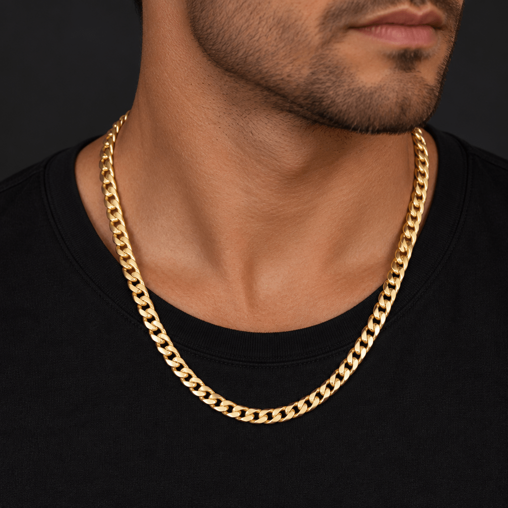 9ct Yellow Gold Classic Cuban Chain Necklace - Mega Cash Sydney