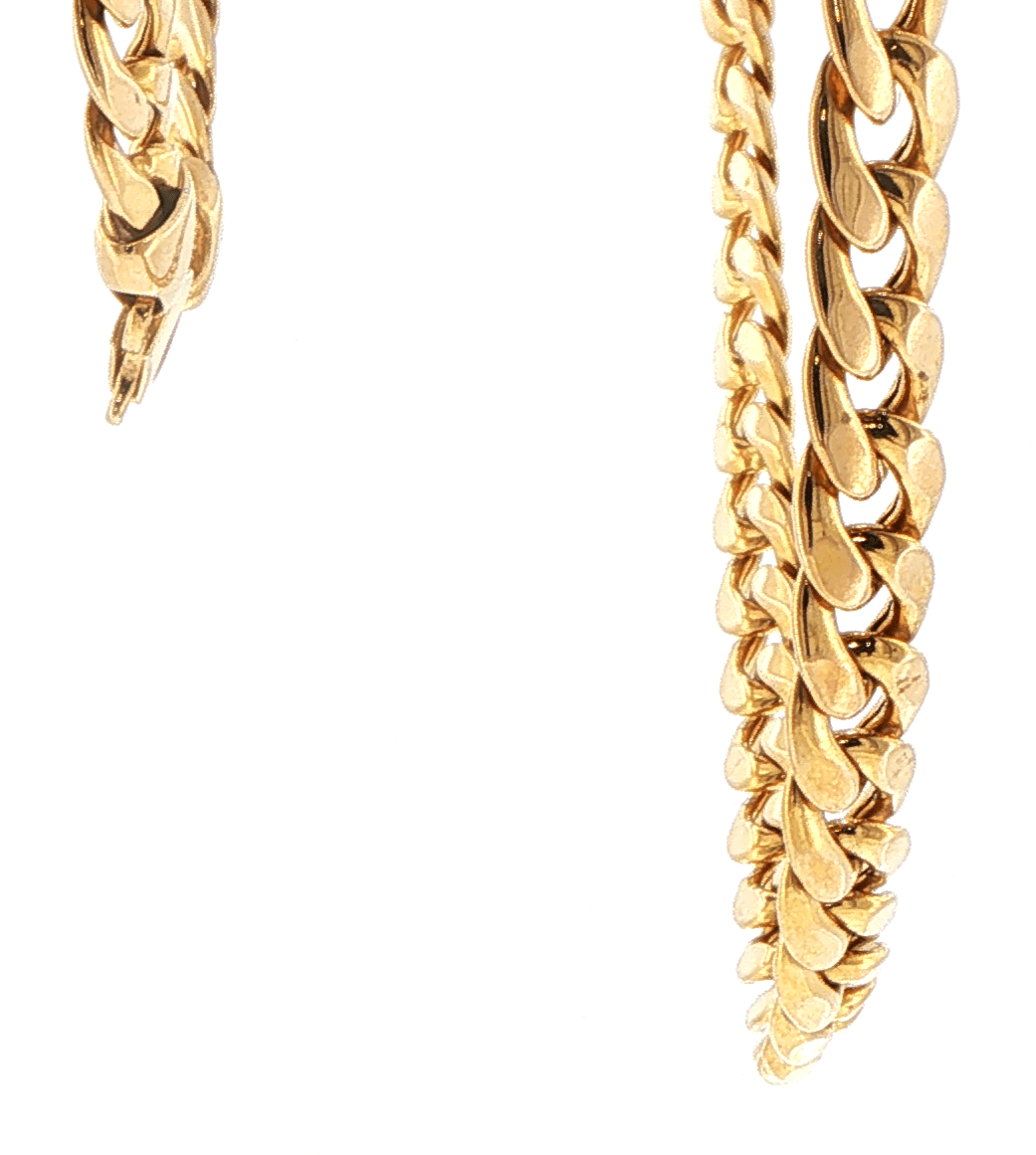 9ct Yellow Gold Classic Cuban Link Chain Necklace - Mega Cash Sydney