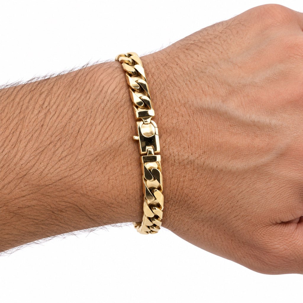 9ct Yellow Gold Classic Curb Chain Bracelet - Mega Cash Sydney