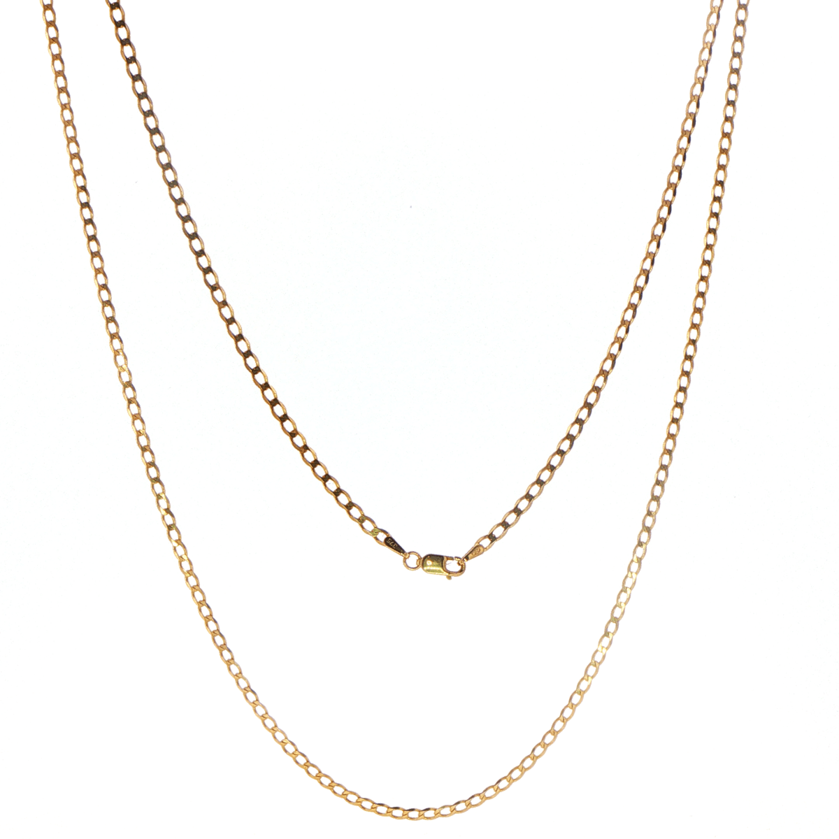 9ct Yellow Gold Classic Curb Chain Necklace - Mega Cash Sydney