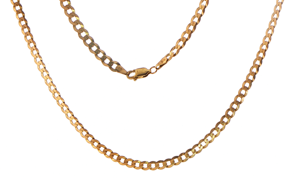 9ct Yellow Gold Classic Curb Link Chain Necklace - Mega Cash Sydney