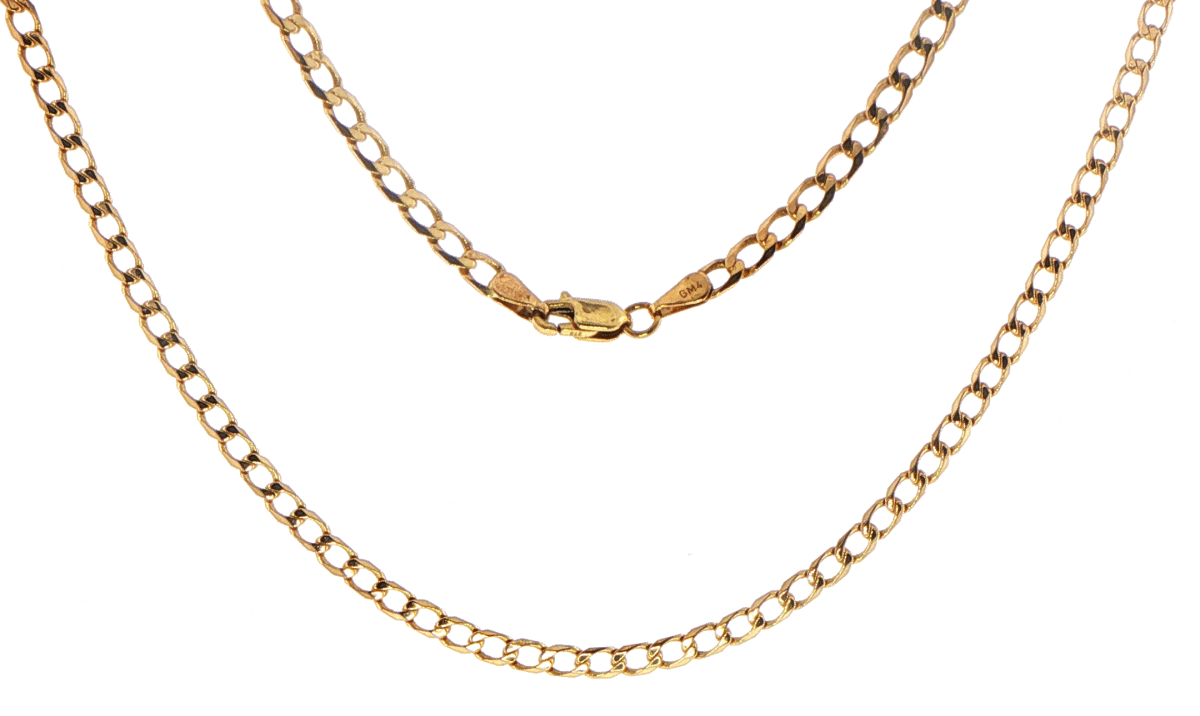 9ct Yellow Gold Classic Curb Link Chain Necklace - Mega Cash Sydney