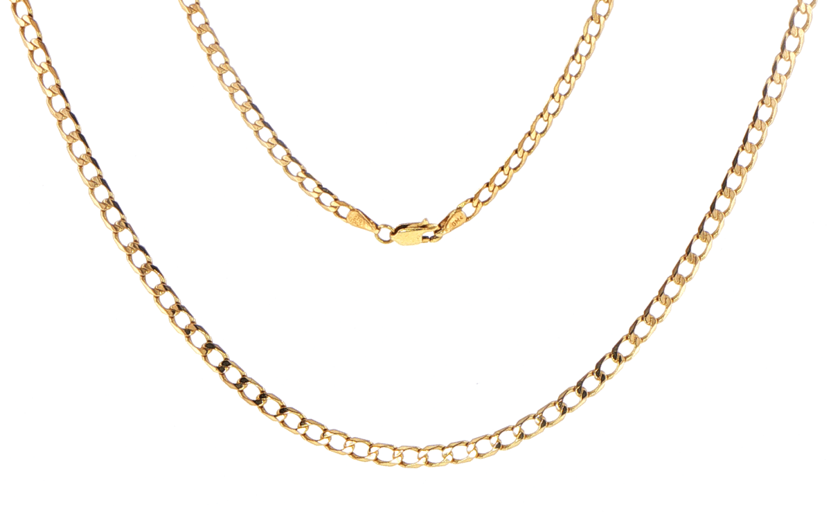 9ct Yellow Gold Classic Curb Link Chain Necklace - Mega Cash Sydney