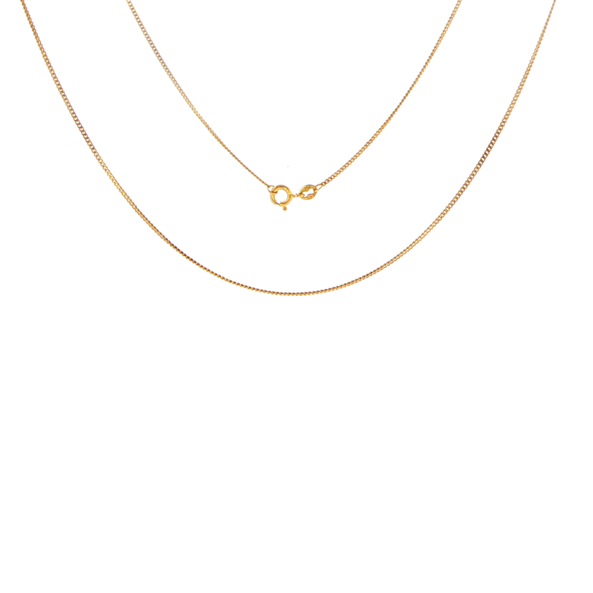 9ct Yellow Gold Classic Fine Chain Necklace - Mega Cash Sydney