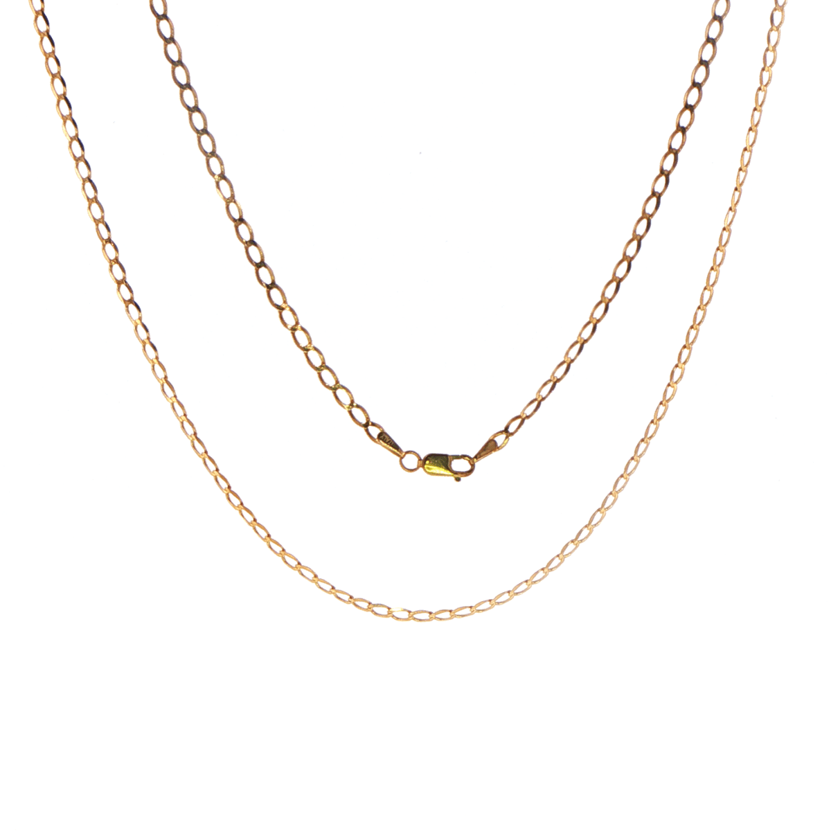 9ct Yellow Gold Classic Oval Link Chain Necklace - Mega Cash Sydney