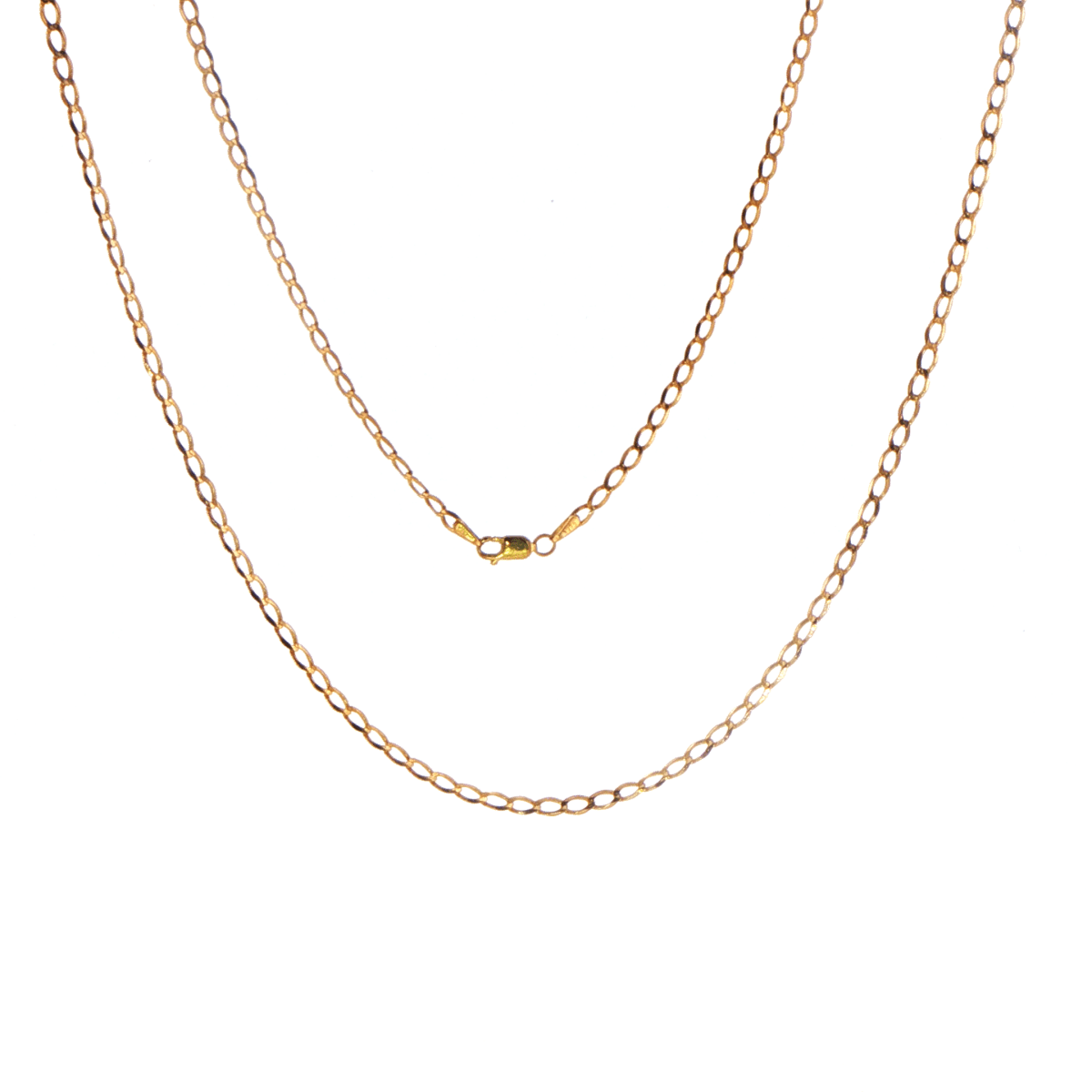 9ct Yellow Gold Classic Oval Link Chain Necklace - Mega Cash Sydney