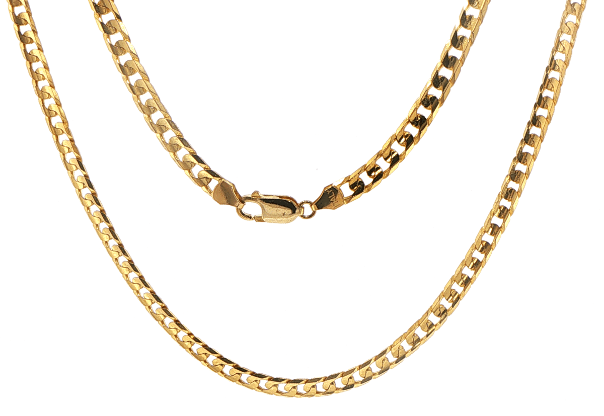 9ct Yellow Gold Cuban Chain Necklace - Mega Cash Sydney