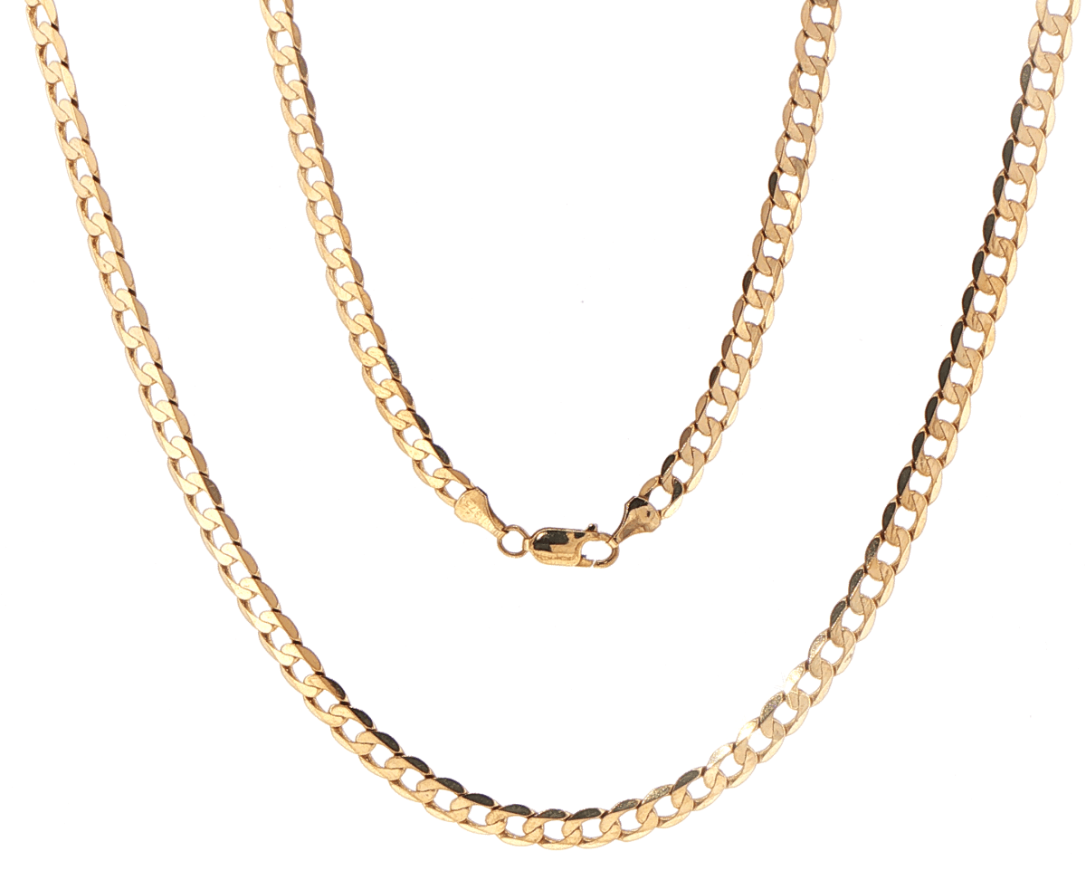 9ct Yellow Gold Cuban Link Chain Necklace - Mega Cash Sydney