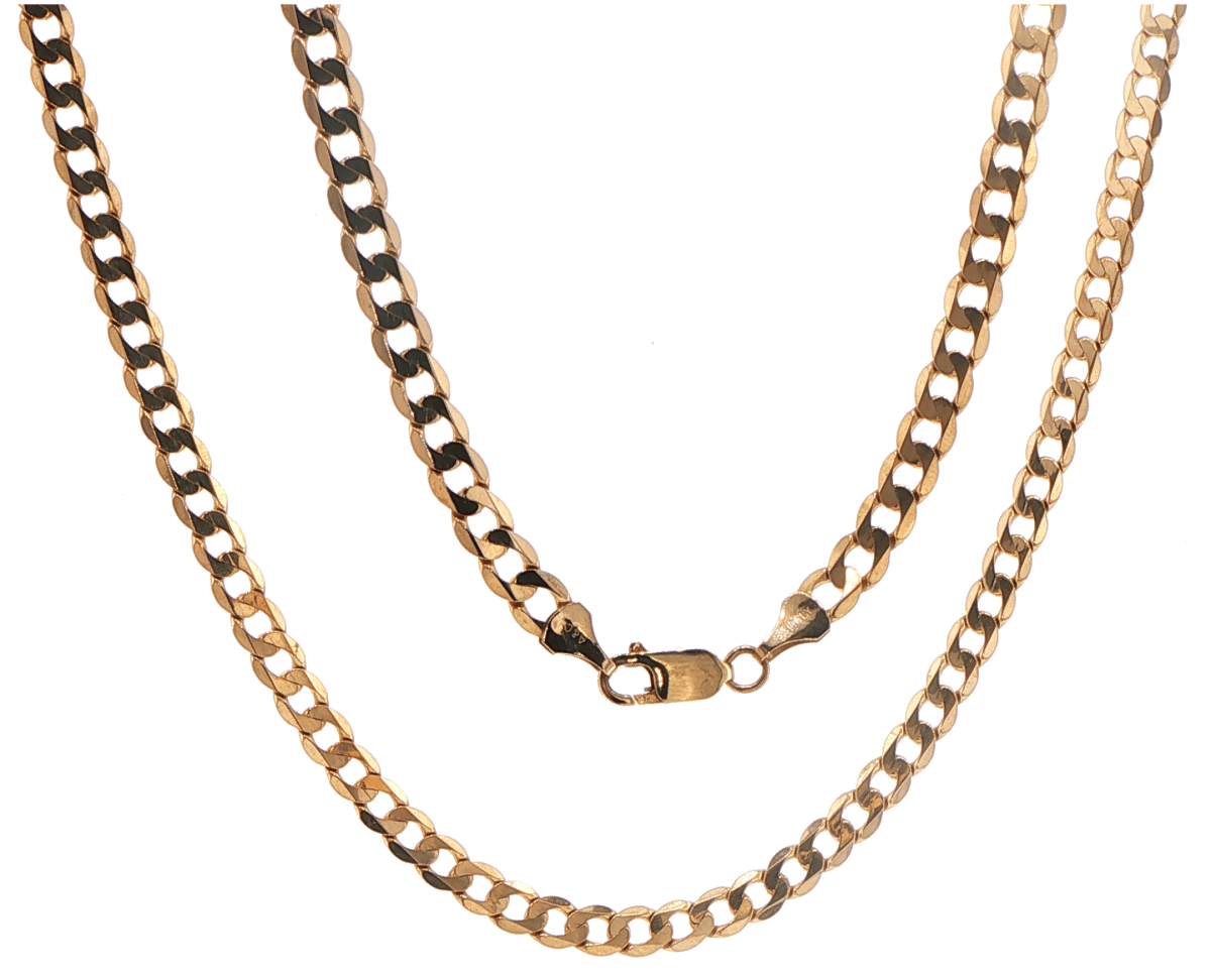 9ct Yellow Gold Cuban Link Chain Necklace - Mega Cash Sydney