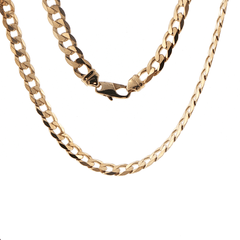 9ct Yellow Gold Cuban Link Chain Necklace - Mega Cash Sydney