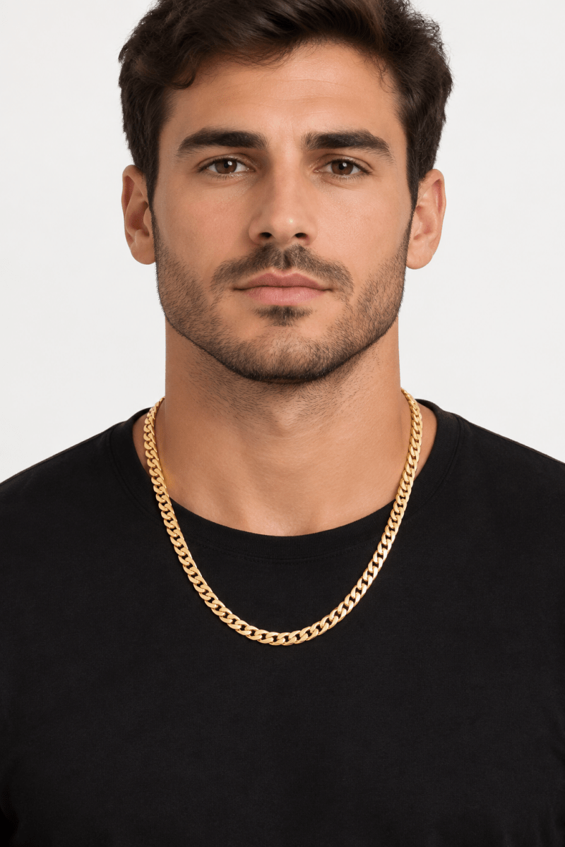 9ct Yellow Gold Cuban Link Chain Necklace - Mega Cash Sydney