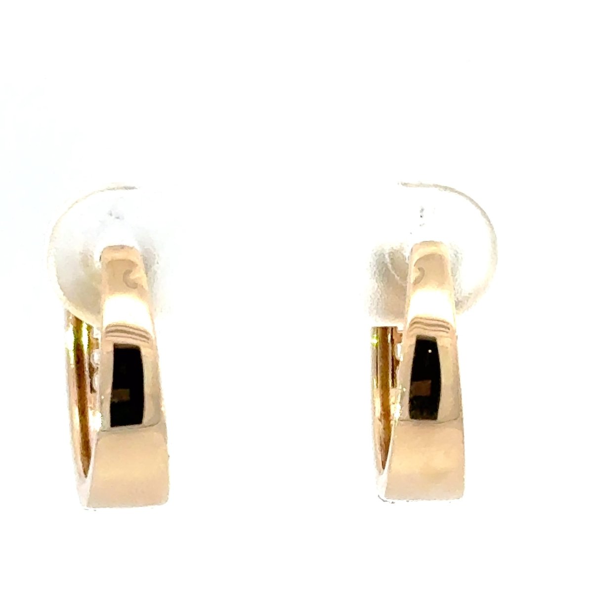 9ct Yellow Gold Cubic Zirconia Baguette and Round Hoop Earrings - Mega Cash Sydney