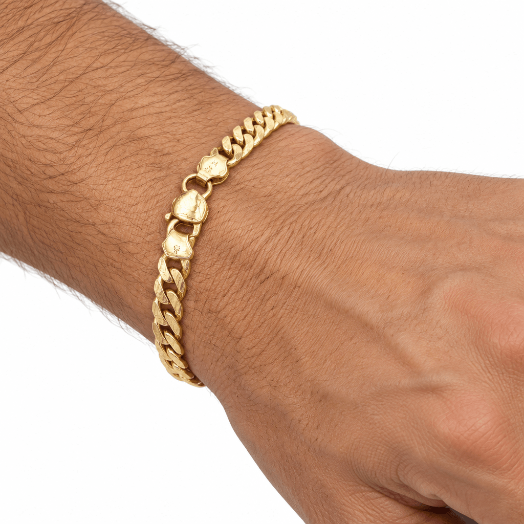 9ct Yellow Gold Curb Link Chain Bracelet - Mega Cash Sydney