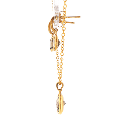 9ct Yellow Gold Cushion-Cut Smokey Stone Pendant and Earring Set - Mega Cash Sydney
