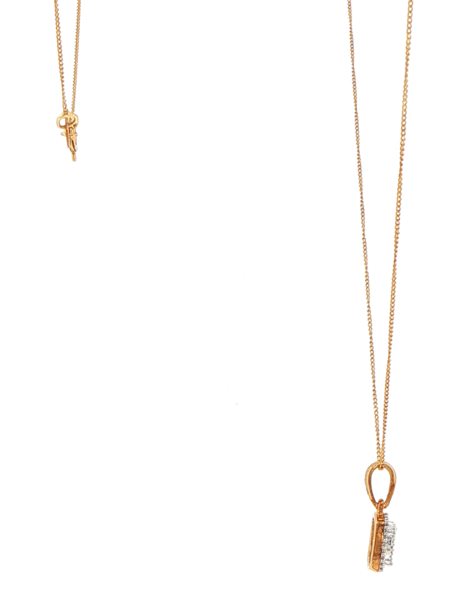 9ct Yellow Gold Cushion-Shaped Diamond Cluster Pendant Necklace - Mega Cash Sydney
