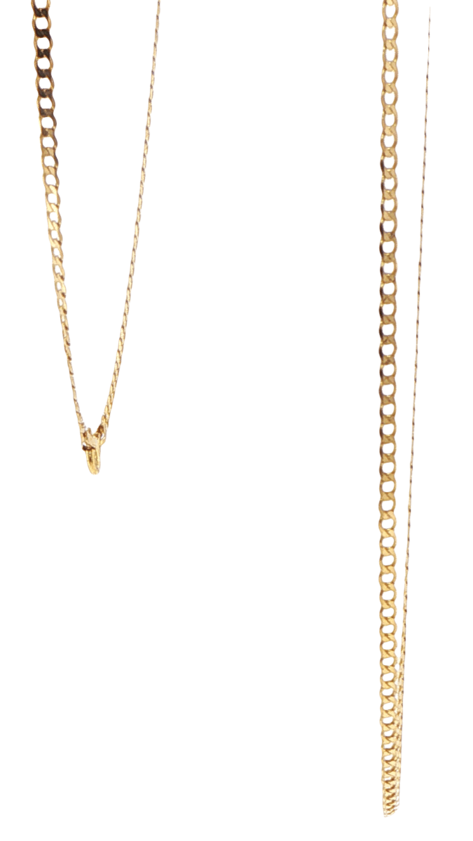 9ct Yellow Gold Delicate Flat Curb Chain Necklace - Mega Cash Sydney