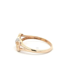 9ct Yellow Gold Diamond Accent Infinity Ring - Mega Cash Sydney