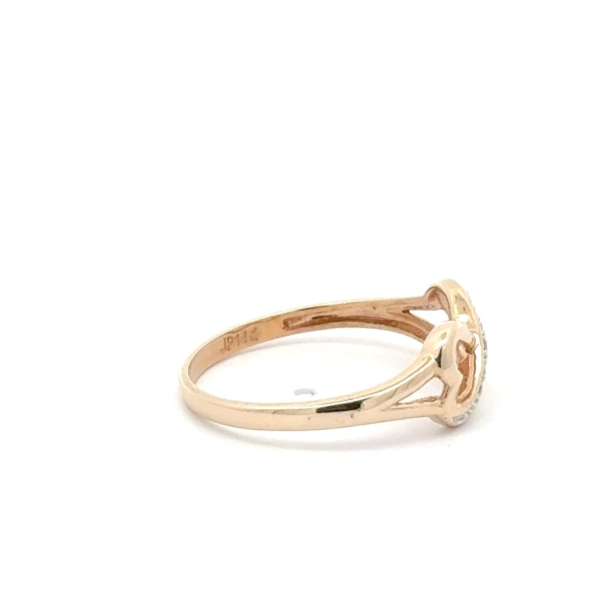 9ct Yellow Gold Diamond Accent Infinity Ring - Mega Cash Sydney