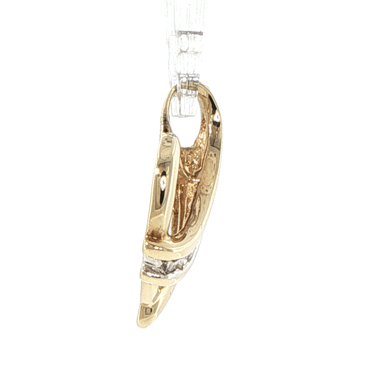 9ct Yellow Gold Diamond Accent Open Heart Pendant - Mega Cash Sydney