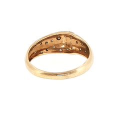 9ct Yellow Gold Diamond Animal Print Wrap Band Ring - Mega Cash Sydney