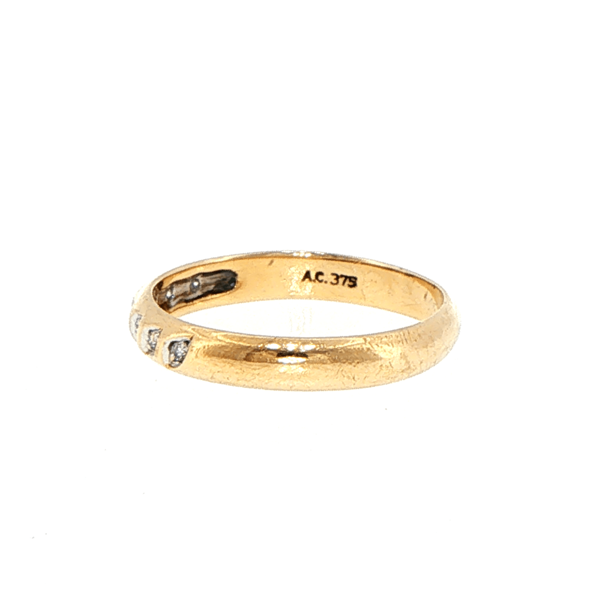 9ct Yellow Gold Diamond Band Ring - Mega Cash Sydney