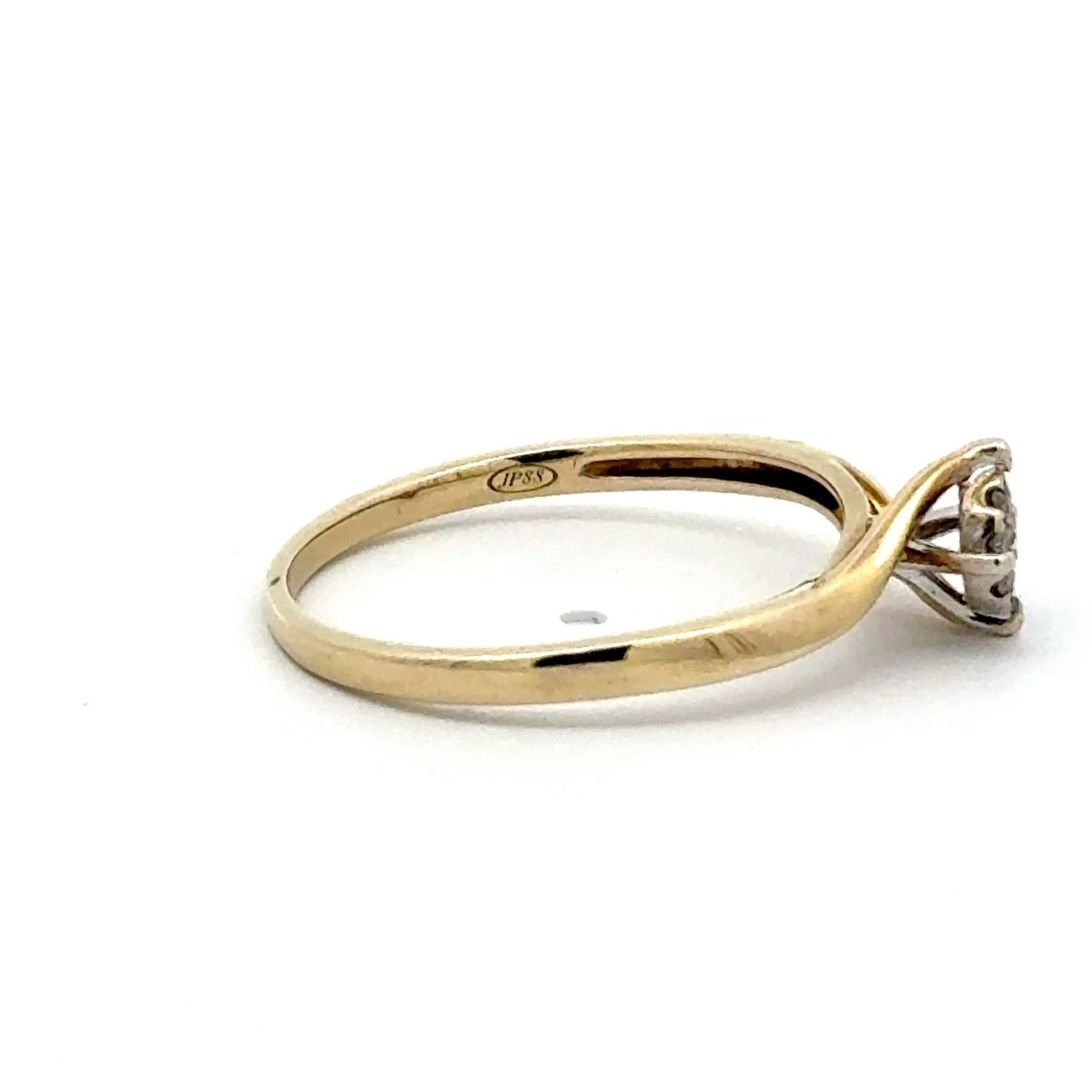 9ct Yellow Gold Diamond Bypass Cluster Ring - Mega Cash Sydney