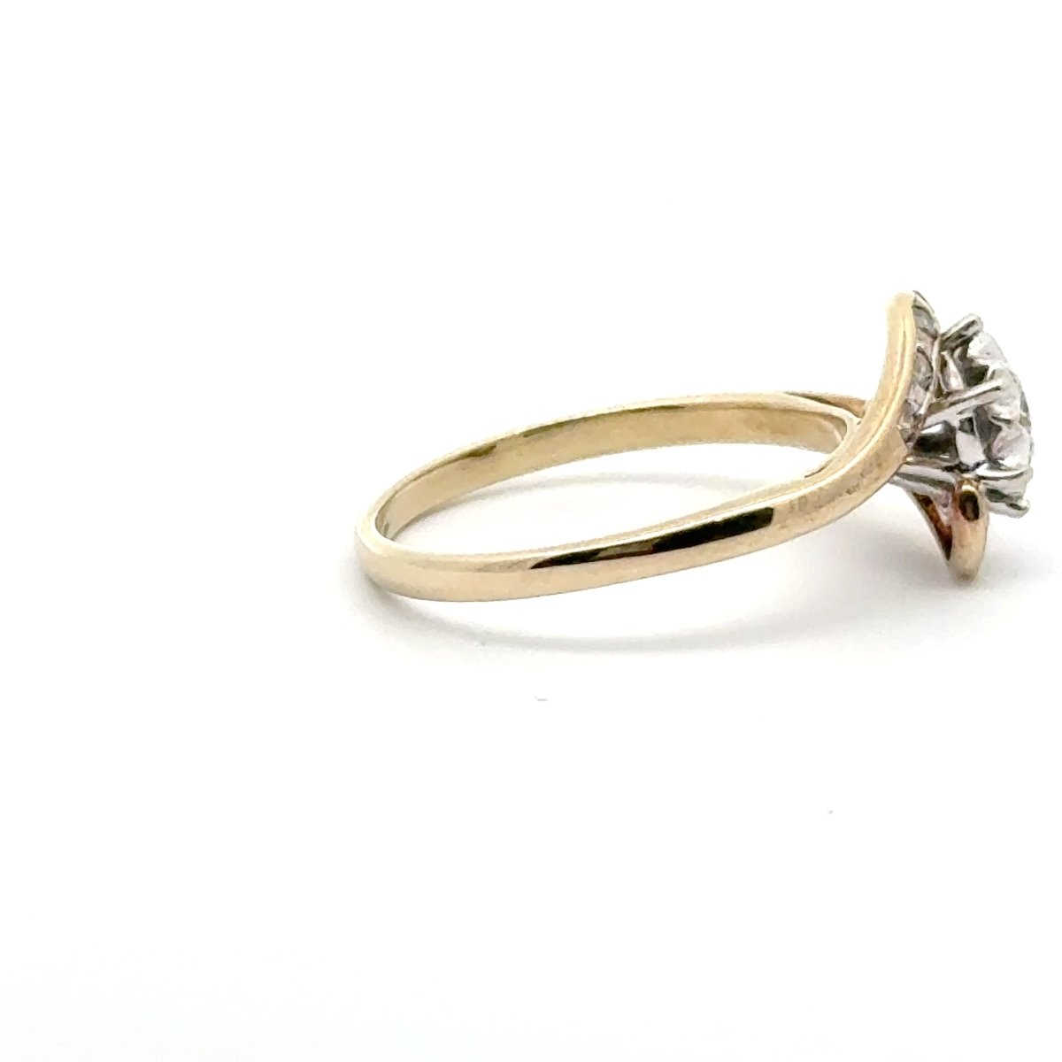 9ct Yellow Gold Diamond Bypass Cocktail Ring - Mega Cash Sydney