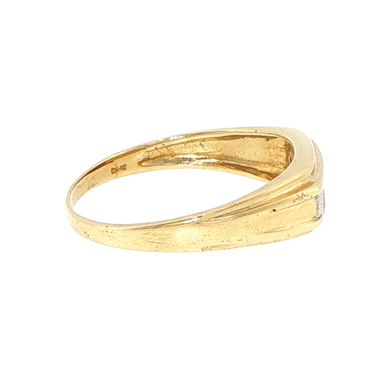 9ct Yellow Gold Diamond Channel Set Band Ring - Mega Cash Sydney