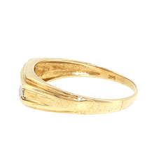 9ct Yellow Gold Diamond Channel Set Band Ring - Mega Cash Sydney