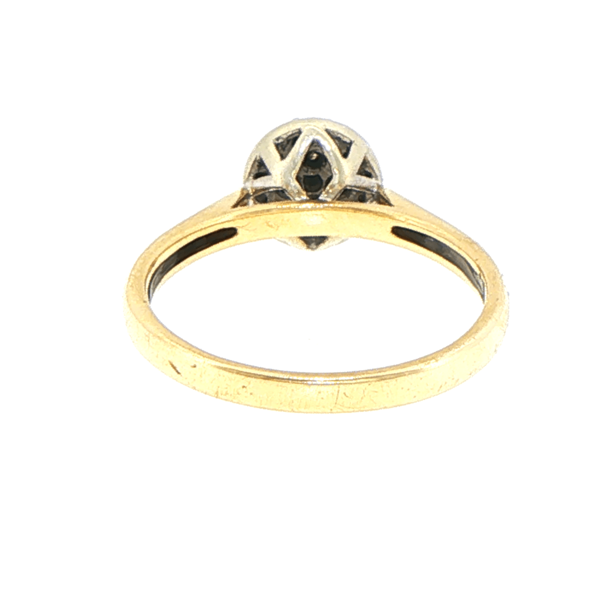 9ct Yellow Gold Diamond Circular Cluster Ring - Mega Cash Sydney