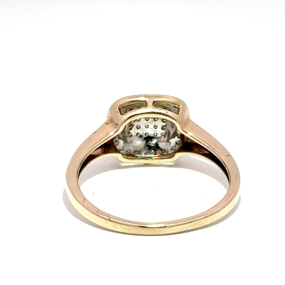 9ct Yellow Gold Diamond Cluster Halo Ring - Mega Cash Sydney