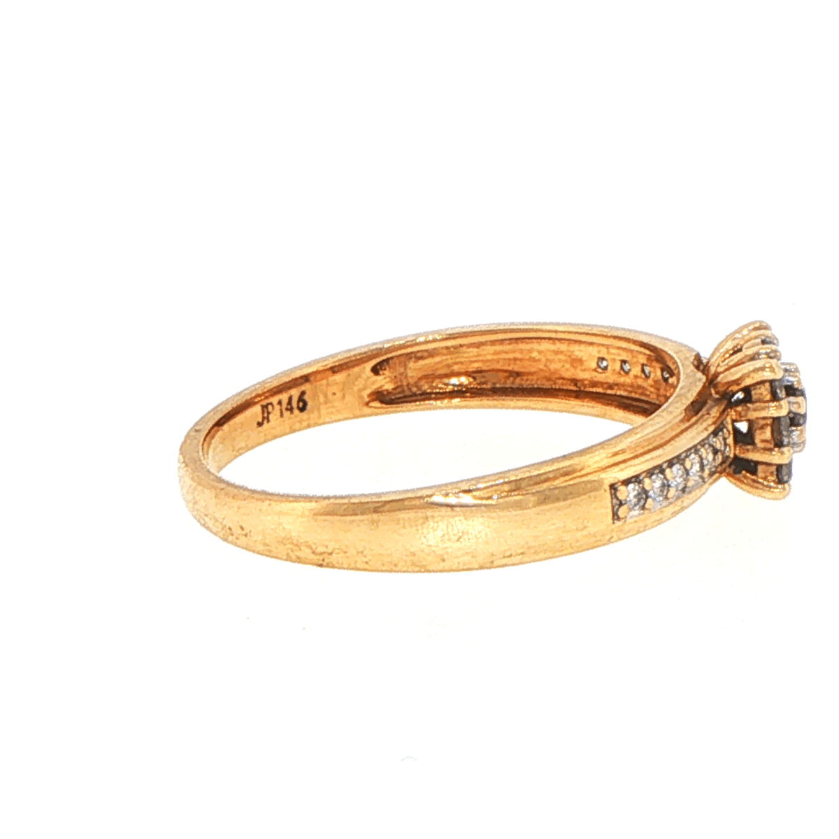 9ct Yellow Gold Diamond Cluster Multi-Stone Ring - Mega Cash Sydney