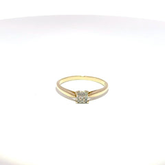 9ct Yellow Gold Diamond Cluster Ring - Mega Cash Sydney