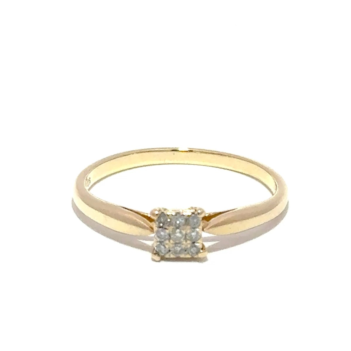 9ct Yellow Gold Diamond Cluster Ring - Mega Cash Sydney