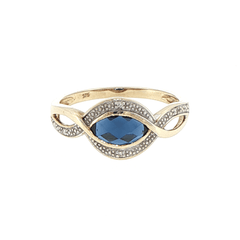 9ct Yellow Gold Diamond Cocktail Ring - Mega Cash Sydney
