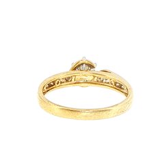 9ct Yellow Gold Diamond Engagement Ring with Channel-Set Accents - Mega Cash Sydney