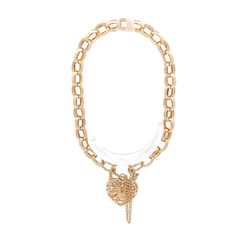 9ct Yellow Gold Diamond Heart Belcher Bracelet - Mega Cash Sydney