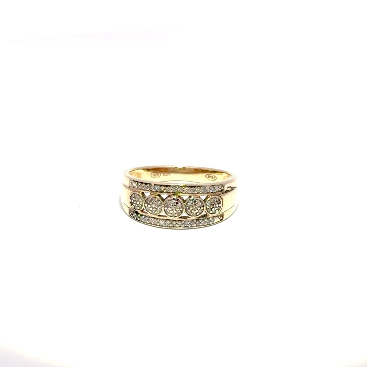 9ct Yellow Gold Diamond Multi-Stone Ring - Mega Cash Sydney