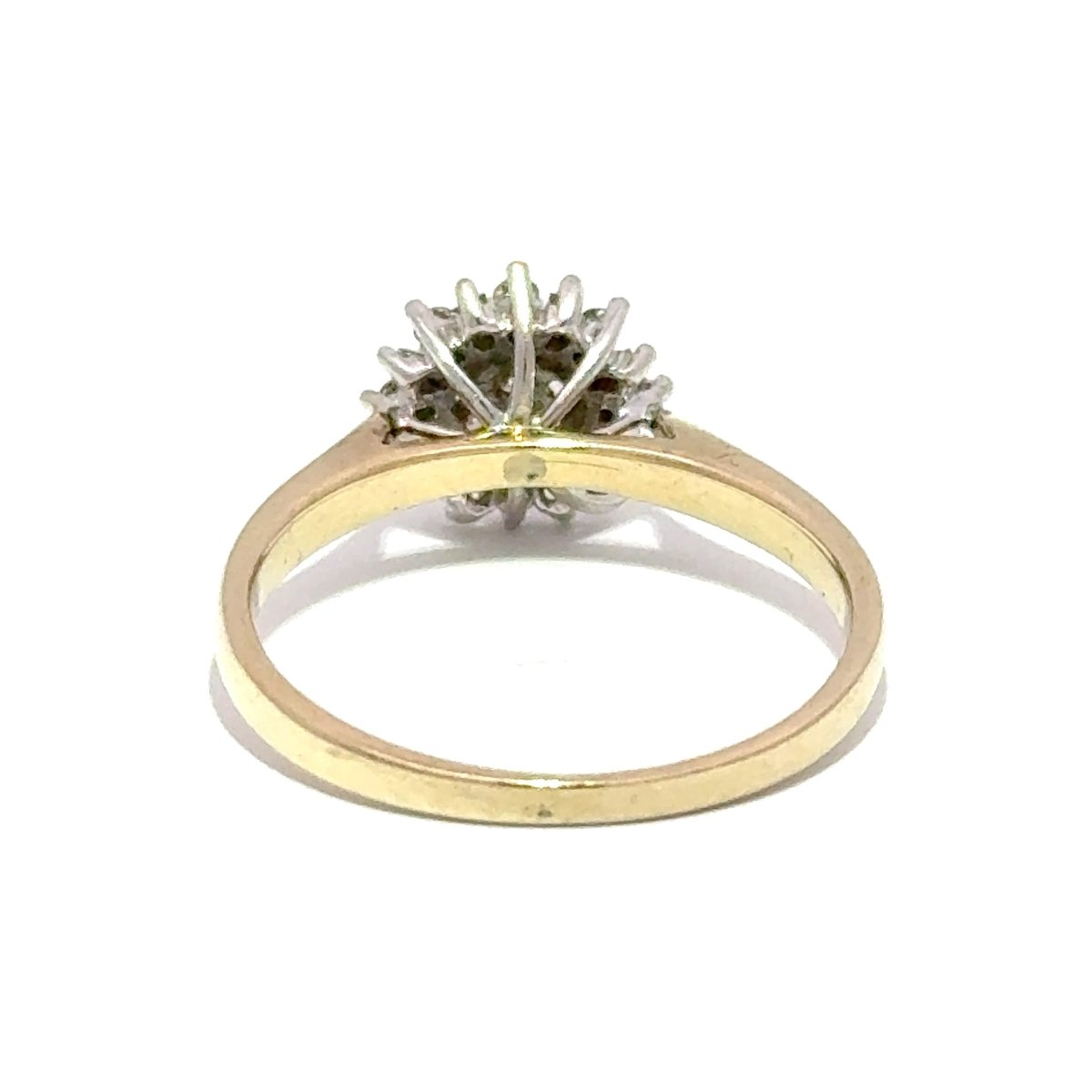9ct Yellow Gold Diamond Starburst Cluster Ring - Mega Cash Sydney