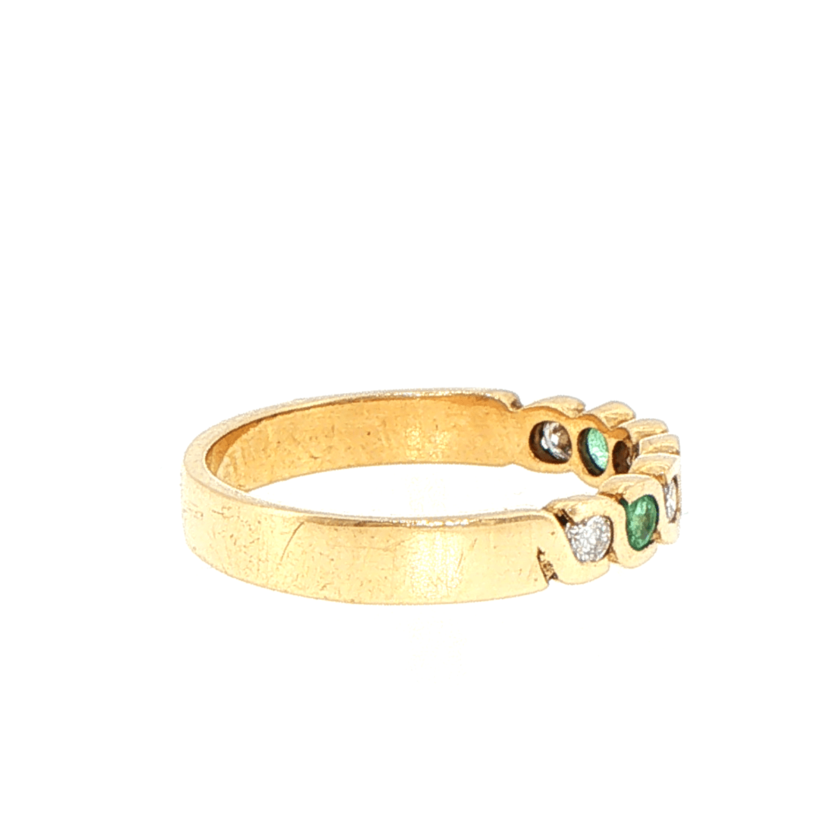 9ct Yellow Gold Diamond Wave Eternity Ring - Mega Cash Sydney