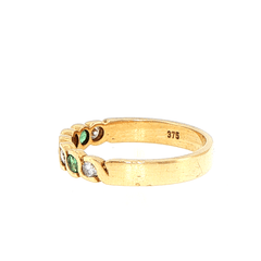 9ct Yellow Gold Diamond Wave Eternity Ring - Mega Cash Sydney