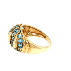 9ct Yellow Gold Dome Cocktail Ring - Mega Cash Sydney