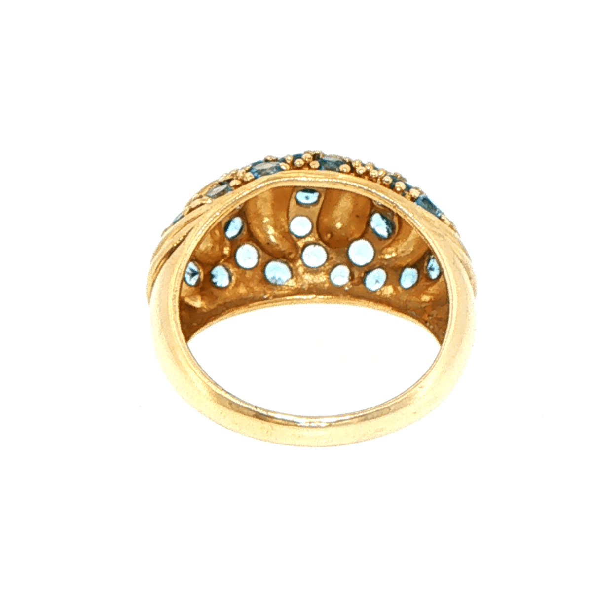 9ct Yellow Gold Dome Cocktail Ring - Mega Cash Sydney