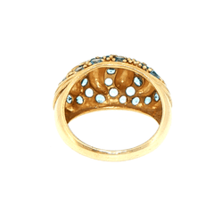 9ct Yellow Gold Dome Cocktail Ring - Mega Cash Sydney