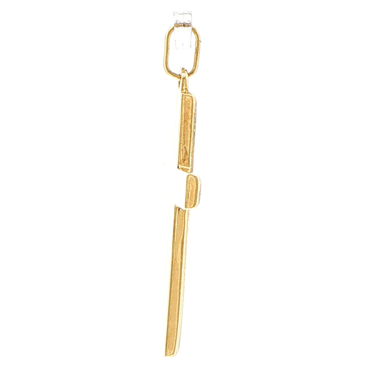 9ct Yellow Gold Engraved Scrollwork Cross Pendant - Mega Cash Sydney